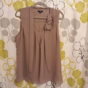 Gap ruffle tie blouse